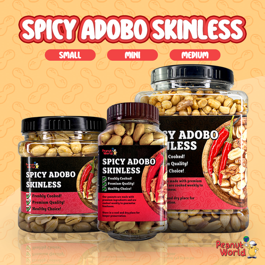 Spicy Adobo Skinless Peanuts w/ Garlic