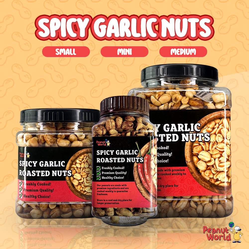 Spicy Garlic Roasted Nuts
